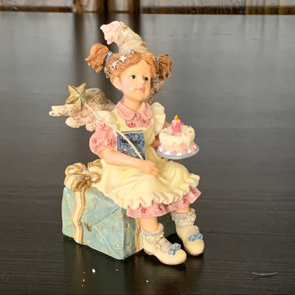 Boyds Bears Mary Angelwish Birthday Angel #36108 Wee Folkstone Collection 1999 - Picture 11 of 16